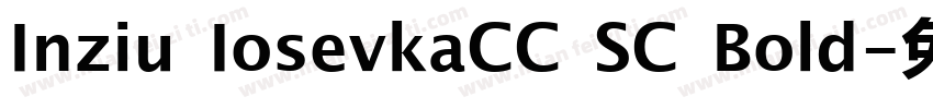 Inziu IosevkaCC SC Bold字体转换